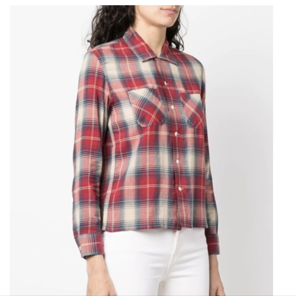 Ralph Lauren  RRL RUBY CHECK-PRINT SHIRT IN ROT